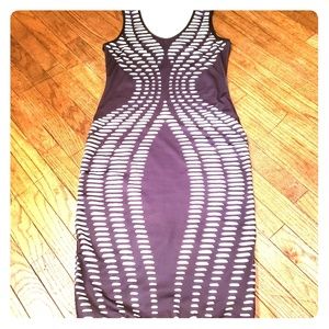Graphic bodycon dress